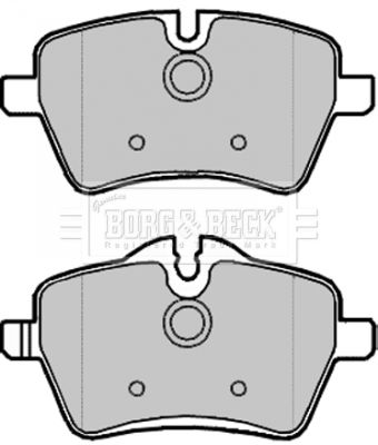 BORG & BECK Комплект тормозных колодок, дисковый тормоз BBP1988